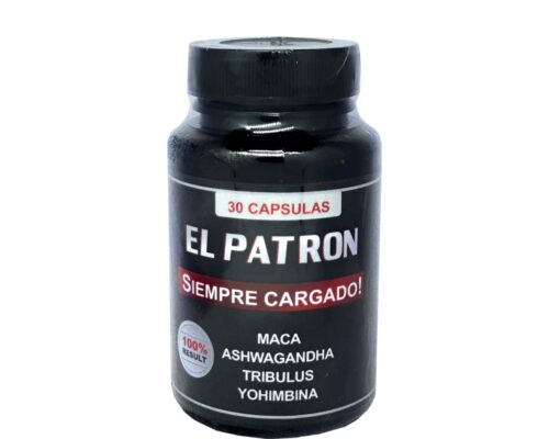Beneficios de El Patrón Suplemento Natural • Incrementar la energía diaria. • Mejorar el rendimiento. • Mejora el rendimiento en la actividad física y la concentración mental. • Trata la disfunción eréctil. • Estimula el deseo sexual. • Activa el flujo sanguíneo y favorece la circulación sanguínea. • Aumenta la producción de testosterona. • Prevención de enfermedades genitourinarias. Componentes de El Patrón Suplemento Natural • Extracto de Maca: La maca es considerada un superalimento por sus múltiples beneficios, ayuda a potenciar la libido, la libido y la virilidad, mejora la producción de esperma, combate la impotencia y previene el agrandamiento de la próstata o la prostatitis. Además, ayuda a reducir el estrés, el cansancio y la fatiga. • Ashwaganda: Es una hierba multibeneficiosa que ayuda a mejorar la libido, combatir la eyaculación precoz, reducir el estrés, promover mejores erecciones y aumentar la testosterona de forma natural. • Saw Palmetto: Es una planta natural utilizada para restablecer el equilibrio hormonal, regular los niveles de testosterona en los hombres, combatir la impotencia, aumentar la libido y el deseo sexual y reducir la hiperplasia prostática o agrandamiento de la próstata que se presenta en los hombres adultos. Además, combate la caída del cabello y fortalece el sistema inmunológico. • L-Arginina: Mejora el flujo sanguíneo ya que actúa como vasodilatador natural, reduce la disfunción eréctil, mejora el rendimiento sexual y la fertilidad al aumentar la cantidad de espermatozoides producidos por los hombres y regula la testosterona en el cuerpo. • Extracto de Zarzaparrilla: Es una raíz que ayuda a aumentar naturalmente los niveles de testosterona en el cuerpo, es afrodisíaco y puede aumentar la libido. También se utiliza para tratar problemas renales como insuficiencia renal, infecciones y goteo. Modo de Consumo y Contraindicaciones de El Patrón Suplemento Natural • Tomar 1 cápsula al día después del almuerzo y el día de la relación sexual, 1 cápsula 30 minutos antes de la actividad. • El Patrón es un suplemento fabricado por Peak Nutritional Products Laboratories en Tampa, EE.UU. • Cuenta con registro FDA (Food and Drug Administration) y registro gratuito de venta y consumo para importación y distribución en Colombia. • No tiene contraindicaciones ni efectos secundarios. • Compatible con bebidas alcohólicas. • El uso prolongado de los suplementos naturales de El Patrón no genera adicción en los pacientes. • 99% de efectividad, resultados visibles desde la primera semana de uso.